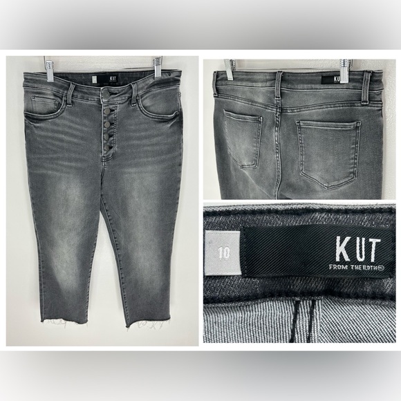 Kut from the Kloth Denim - Kut From The Kloth Reese Jeans Size 10 High Rise Fab Ab Ankle Straight Leg 33x23